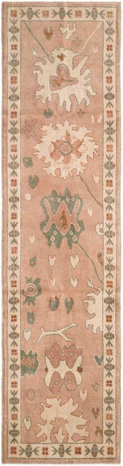 Detail image of 2' 8 x 10' 1 Hand Knotted Oushak Wool Runner Rug
