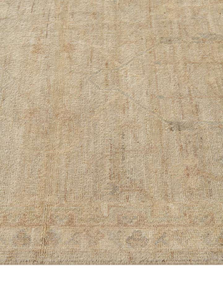 3' 3 x 11' 8 Hand Knotted Oushak Wool Runner Rug