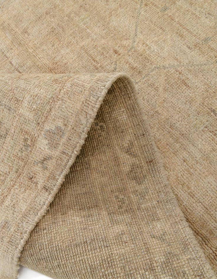 Detail image of 3' 3 x 11' 8  Hand Knotted Oushak Wool Runner Rug