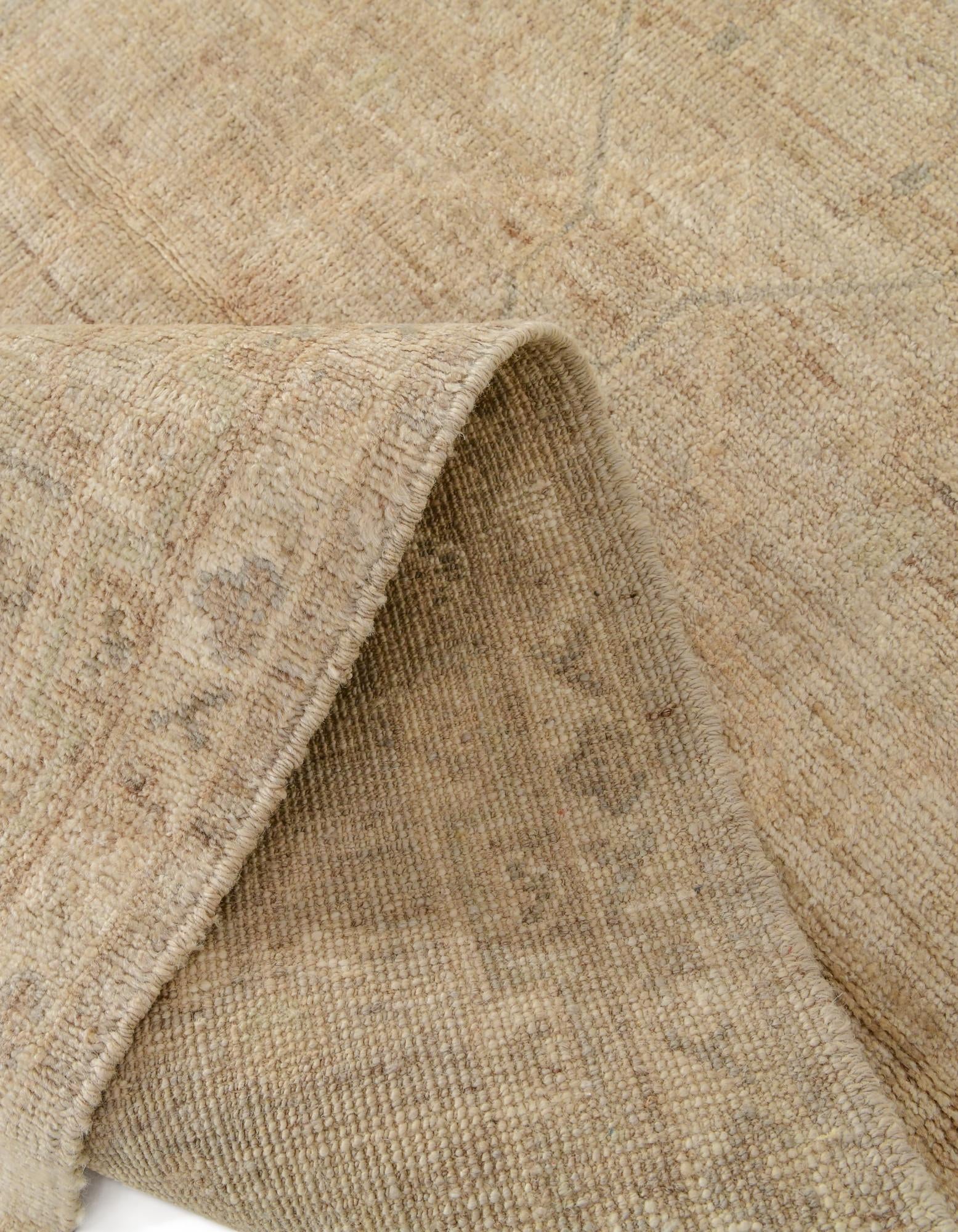 3' 3 x 11' 8 Hand Knotted Oushak Wool Runner Rug