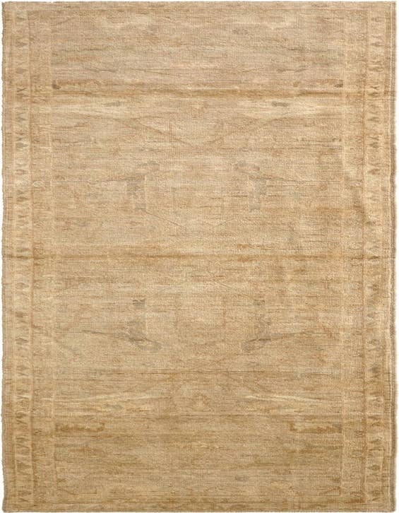 Detail image of 3' 3 x 11' 8 Hand Knotted Oushak Wool Runner Rug