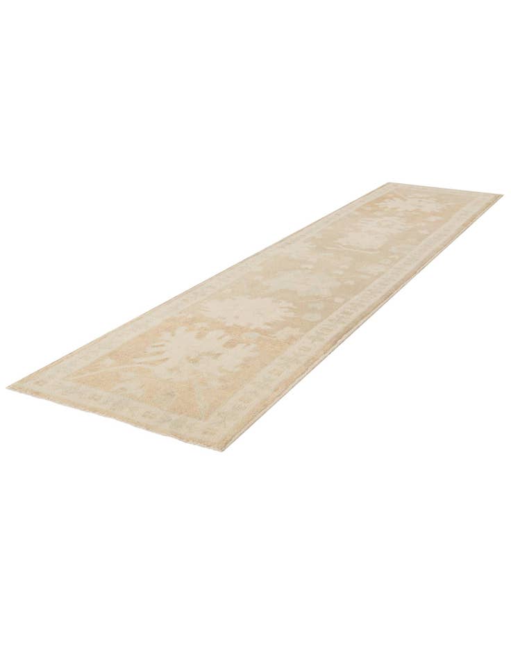 Detail image of 2' 10 x 12' 5  Hand Knotted Oushak Wool Runner Rug