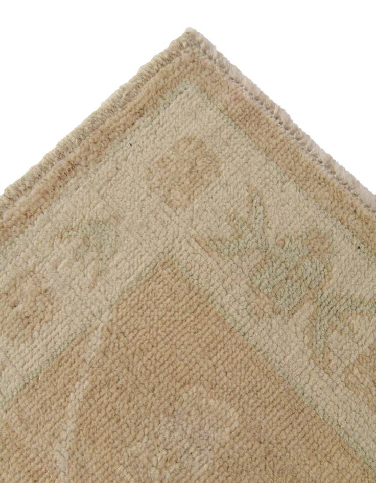 Detail image of 2' 10 x 12' 5  Hand Knotted Oushak Wool Runner Rug