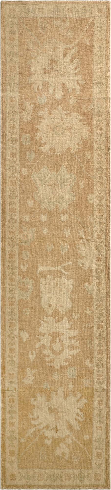 2' 10 x 12' 5  Hand Knotted Oushak Wool Runner Rug