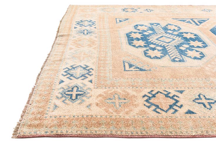 Detail image of 5' 2 x 10' 5 Hand Knotted Oushak Wool Runner Rug