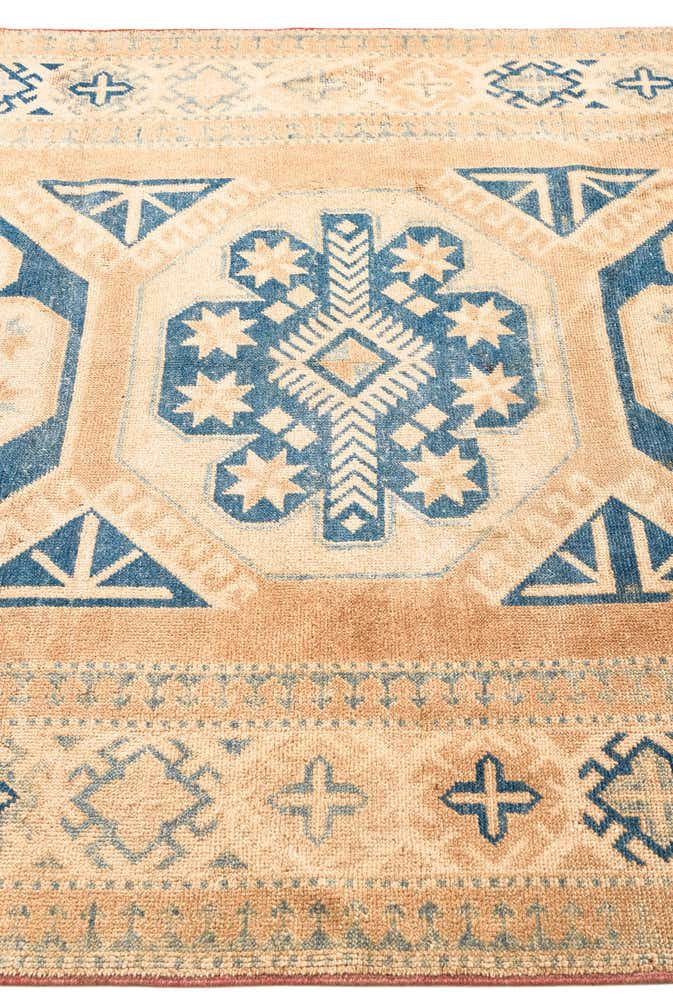 5' 2 x 10' 5 Hand Knotted Oushak Wool Runner Rug