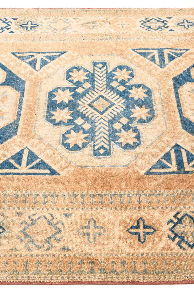 Detail image of 5' 2 x 10' 5 Hand Knotted Oushak Wool Runner Rug