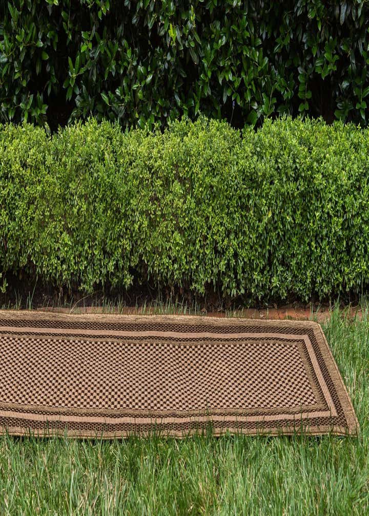 2' 2 x 6' Easy-Clean Border Indoor / Outdoor Runner Rug