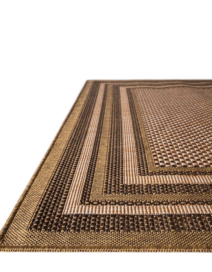 Detail image of 2' 2 x 6'  Washable Border Indoor / Outdoor Runner Rug