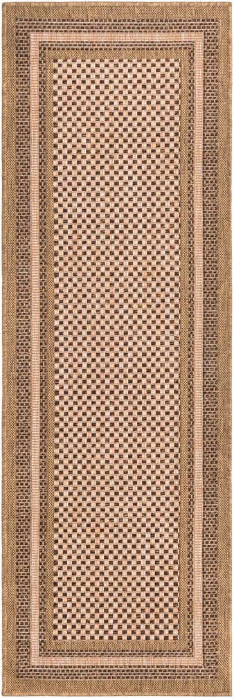 2' 2 x 6' Easy-Clean Border Indoor / Outdoor Runner Rug