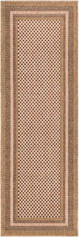 Detail image of 2' 2 x 6' Easy-Clean Border Indoor / Outdoor Runner Rug