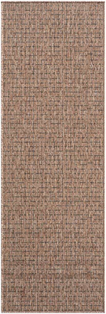 2' x 6' Easy-Clean Checkered Indoor / Outdoor Runner Rug