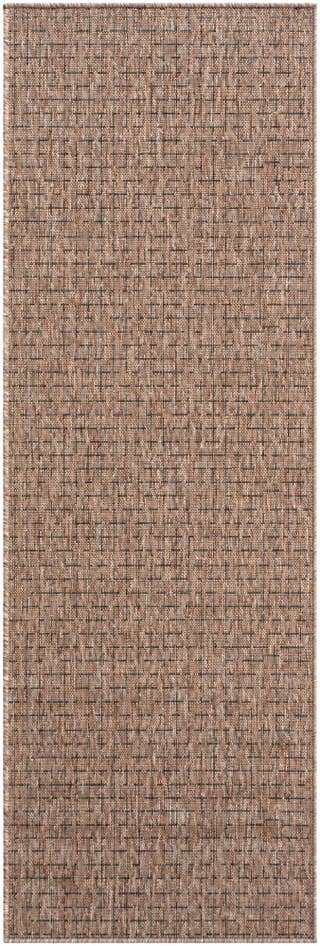 Detail image of 2' x 6' Easy-Clean Checkered Indoor / Outdoor Runner Rug