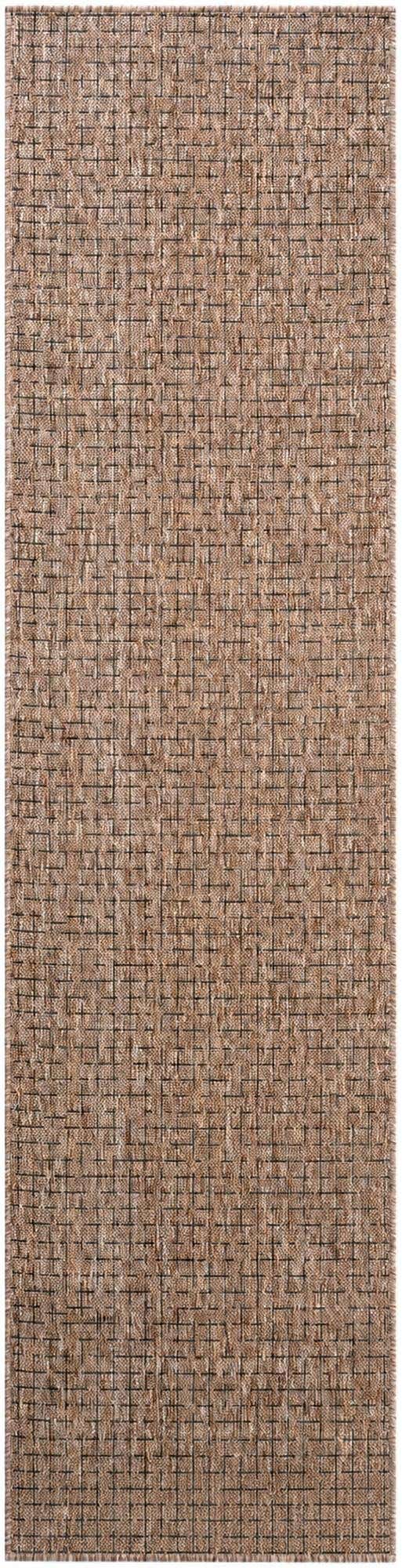 2' x 8' Easy-Clean Checkered Indoor / Outdoor Runner Rug