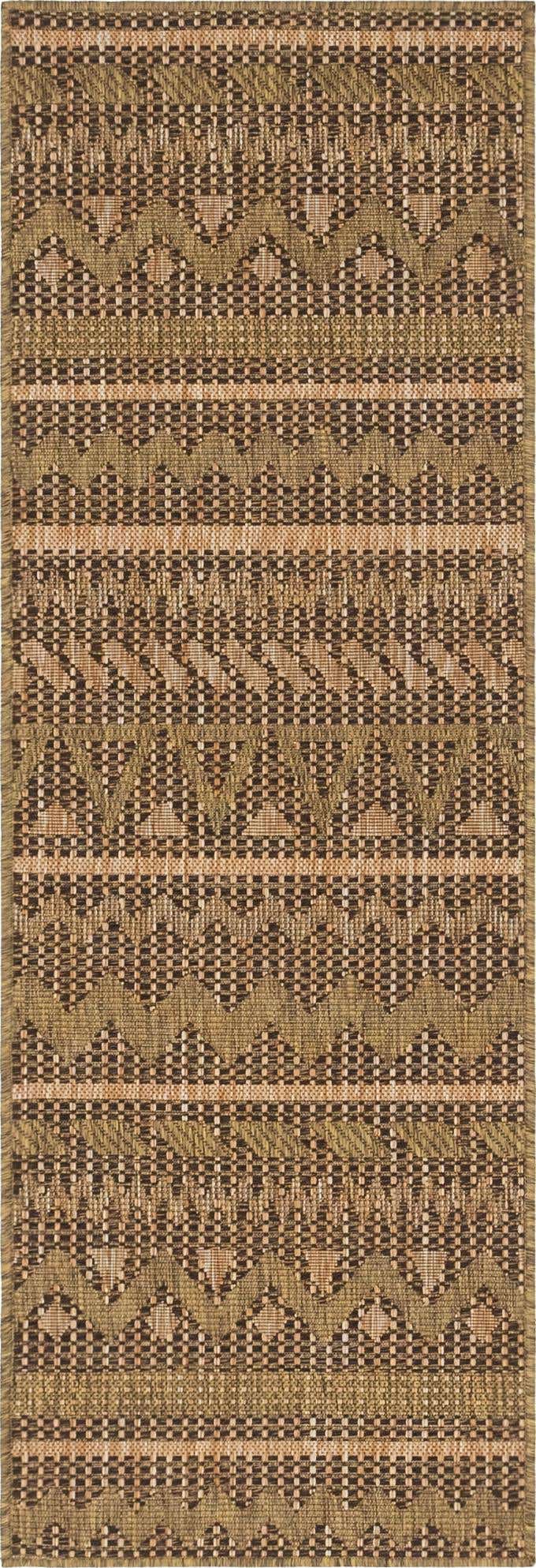 2' x 6' Easy-Clean Modern Indoor / Outdoor Runner Rug