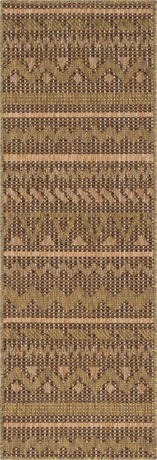 Detail image of 2' x 6' Easy-Clean Modern Indoor / Outdoor Runner Rug