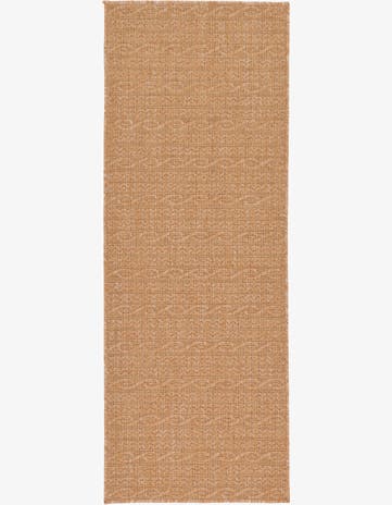Light Brown Easy-Clean Modern Indoor / Outdoor Runner Rug