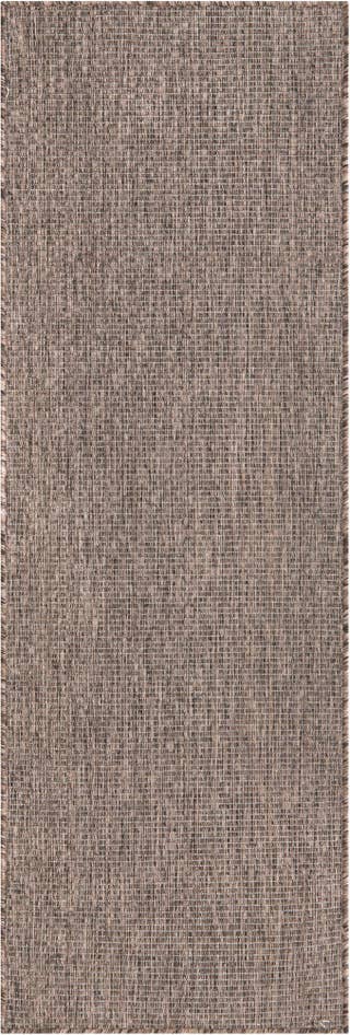 Detail image of 2' x 6' Easy-Clean Solid Indoor / Outdoor Runner Rug