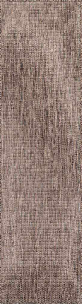 2' 7 x 10' Easy-Clean Solid Indoor / Outdoor Runner Rug