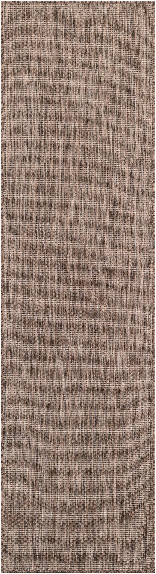 2' 7 x 10'  Washable Solid Indoor / Outdoor Runner Rug