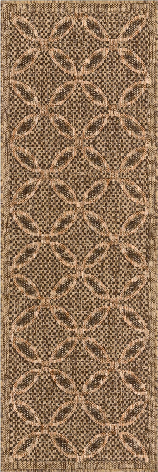 2' 2 x 6'  Washable Trellis Indoor / Outdoor Runner Rug