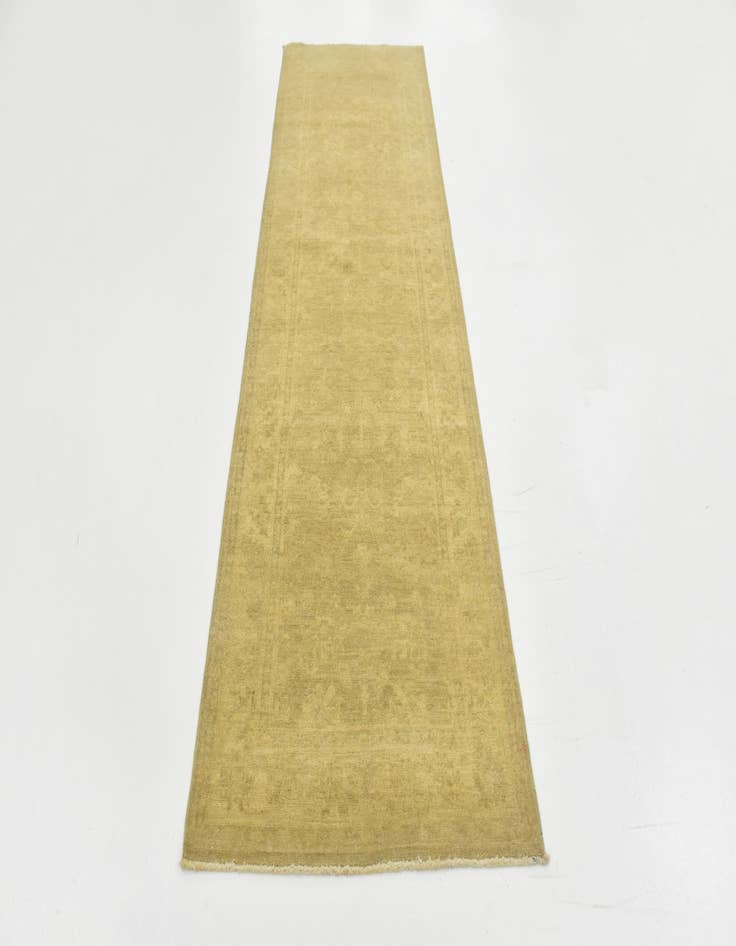 Detail image of 2' 7 x 8' 3 Hand Knotted Over-Dyed Ziegler Runner Rug