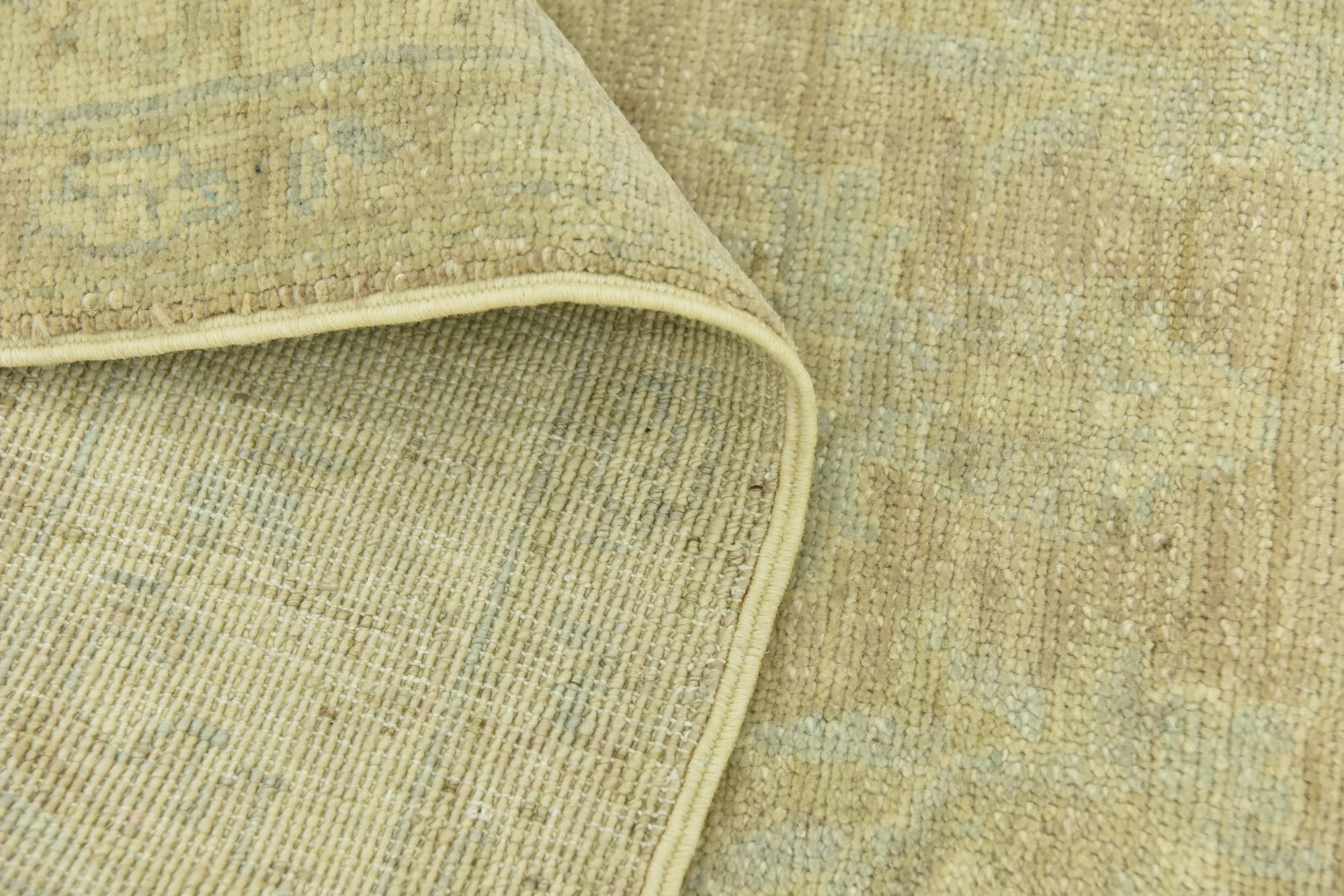 2' 8 x 9' 9 Hand Knotted Peshawar Ziegler Runner Rug