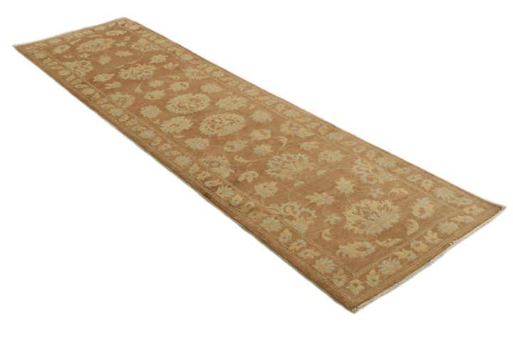 2' 7 x 9' 8 Hand Knotted Peshawar Ziegler Runner Rug