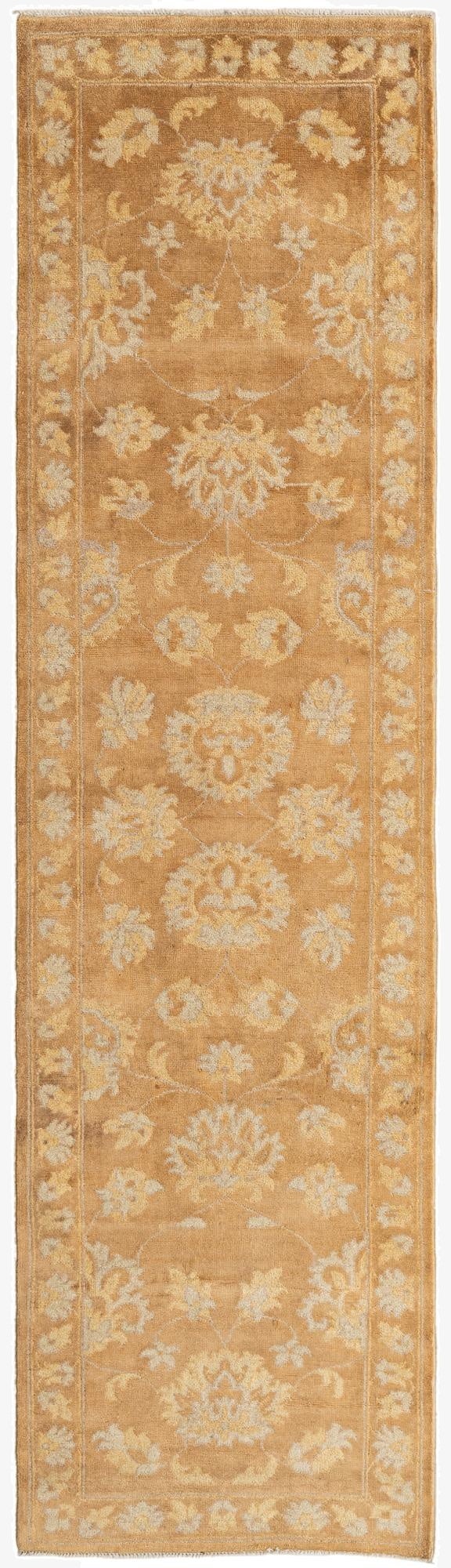 2' 7 x 9' 8  Hand Knotted Peshawar Ziegler Runner Rug