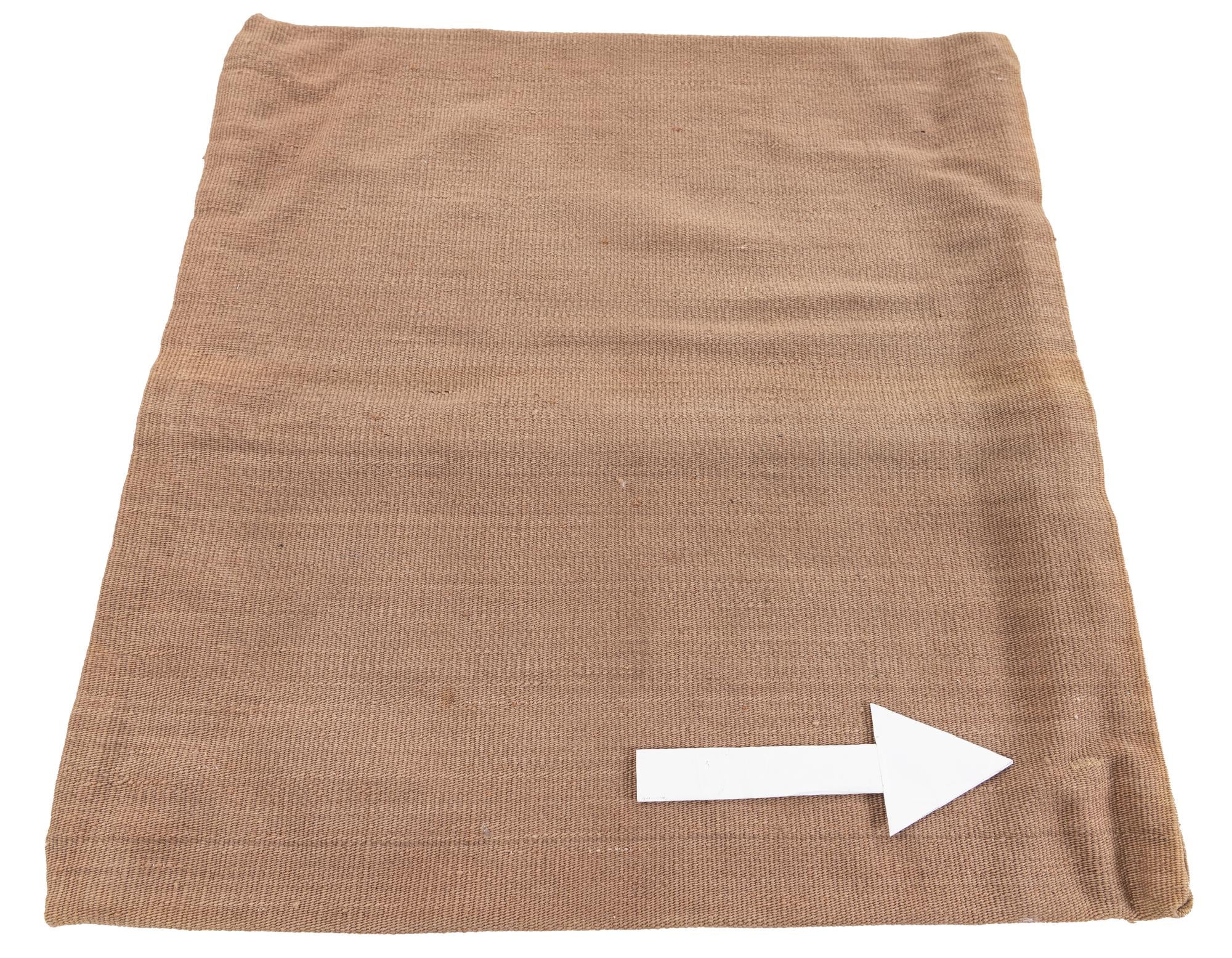 2' 4 x 2' 6 Hand Woven Pillow Wool Runner Rug