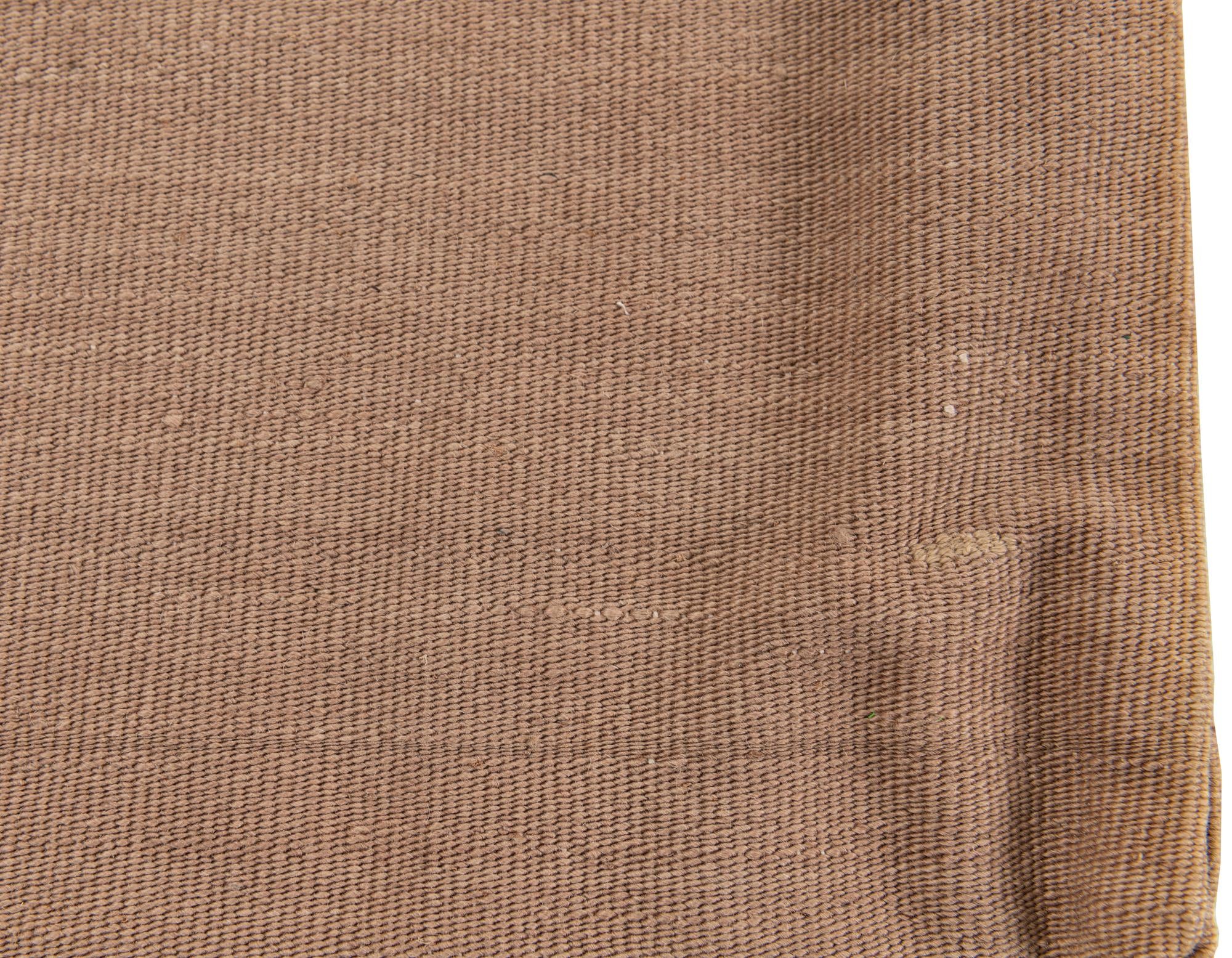 2' 4 x 2' 6 Hand Woven Pillow Wool Runner Rug