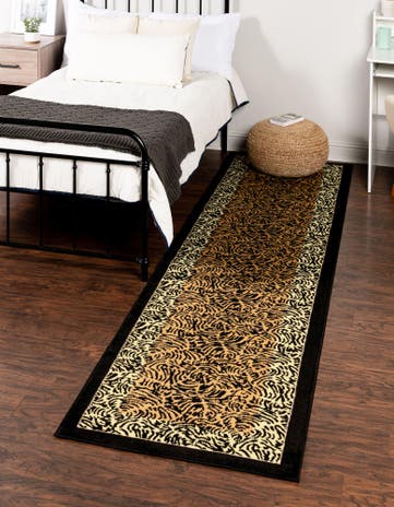 Light Brown Safari Runner Rug