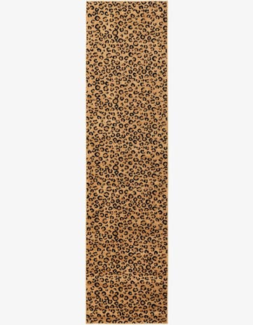 Light Brown Safari Runner Rug