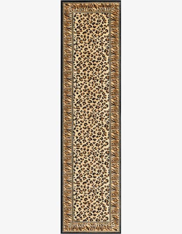 Light Brown Safari Runner Rug