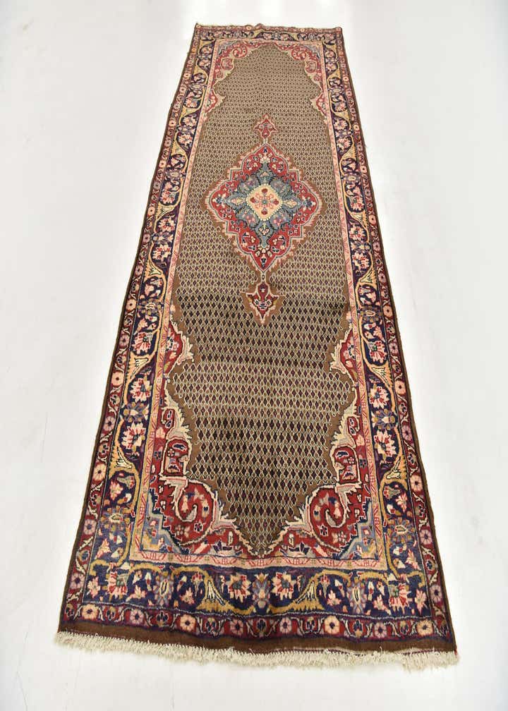 5' x 10' Hand Knotted Songhor Persian Wool Runner Rug