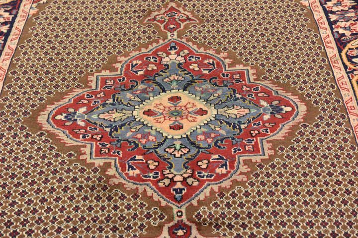 5' x 10' Hand Knotted Songhor Persian Wool Runner Rug