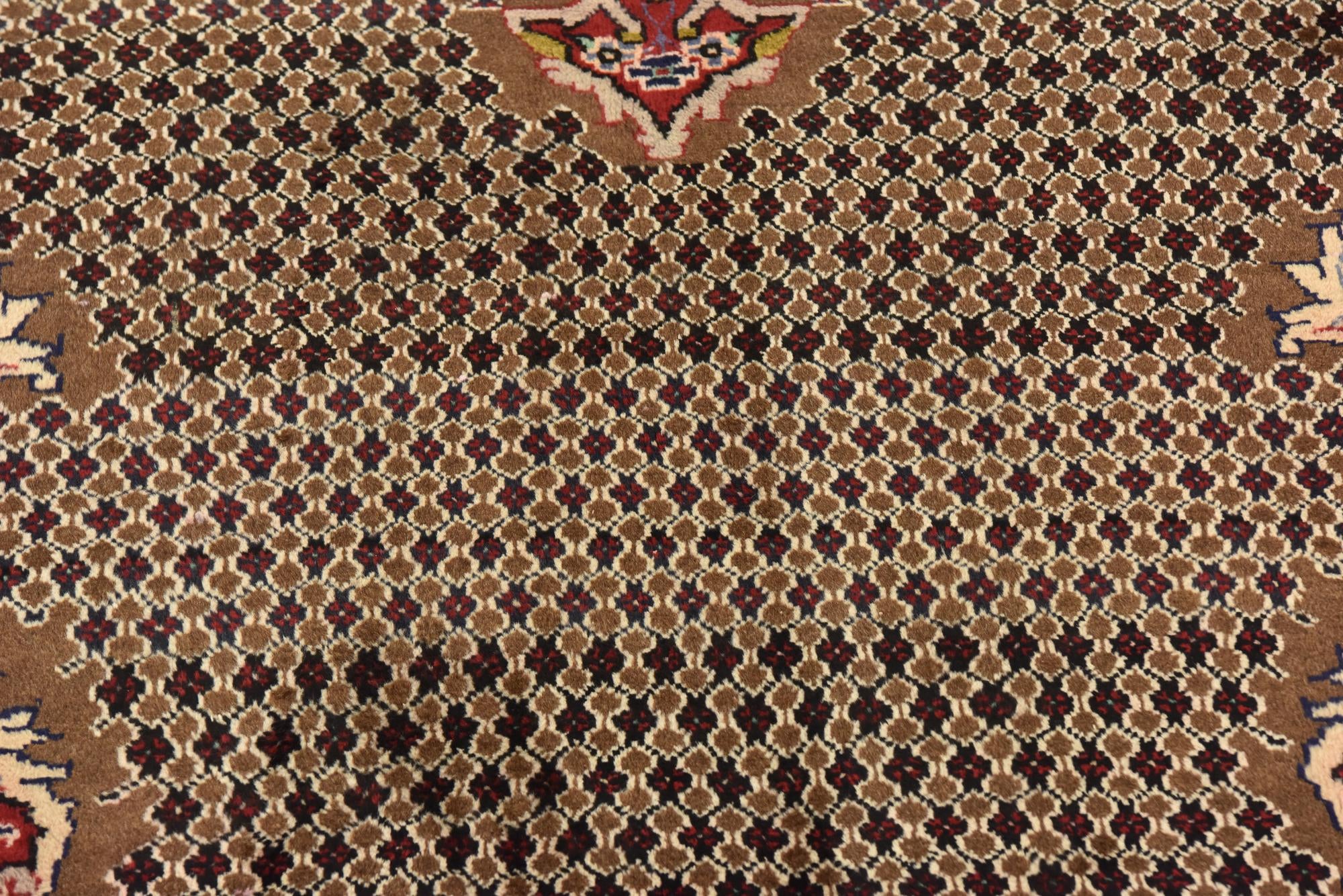 5' x 10' Hand Knotted Songhor Persian Wool Runner Rug