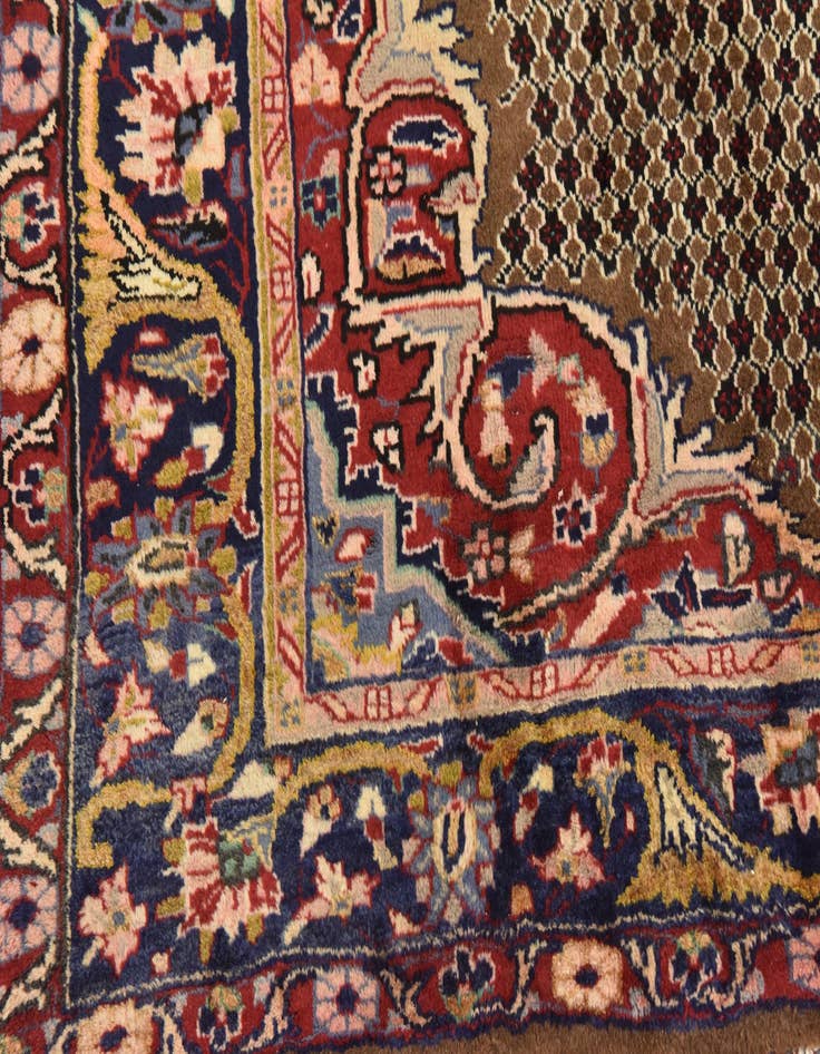 Detail image of 5' x 10' Hand Knotted Songhor Persian Wool Runner Rug