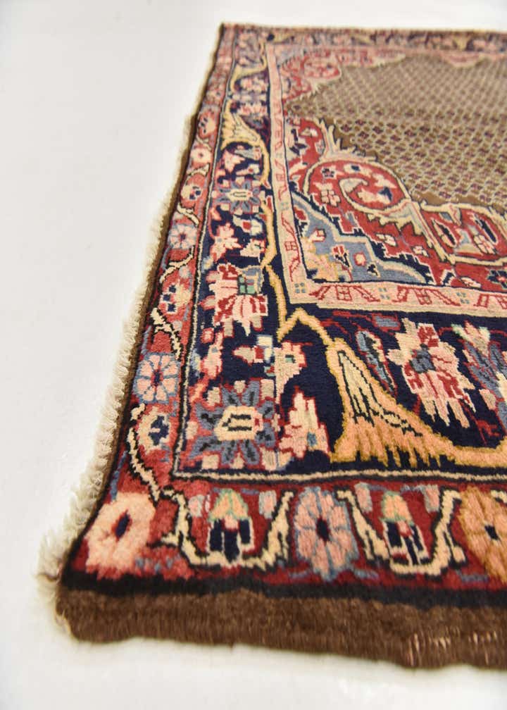 5' x 10' Hand Knotted Songhor Persian Wool Runner Rug