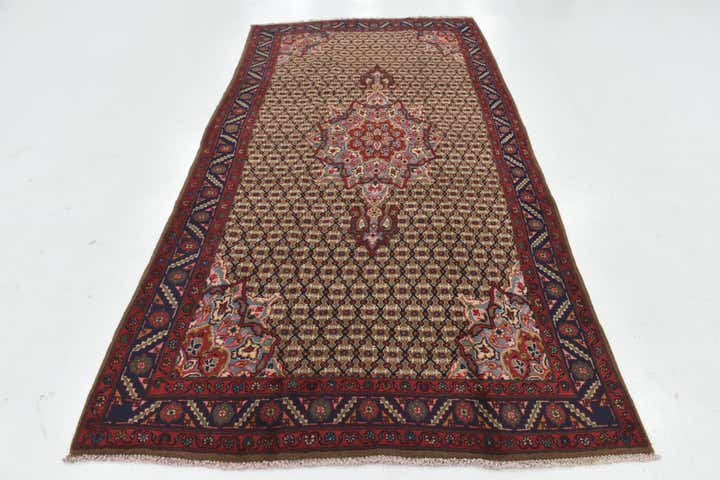5' x 9' 6 Hand Knotted Songhor Persian Wool Runner Rug