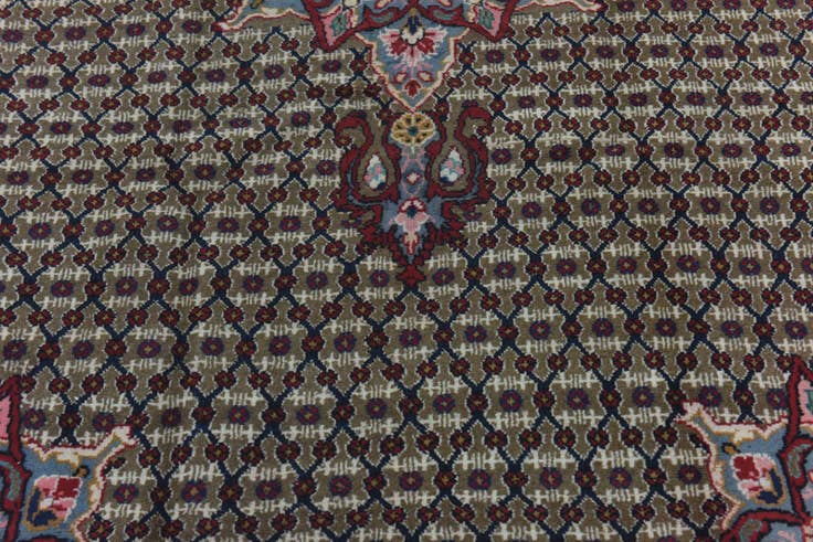 Detail image of 5' x 9' 6 Hand Knotted Songhor Persian Wool Runner Rug