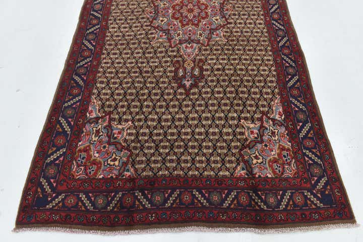5' x 9' 6 Hand Knotted Songhor Persian Wool Runner Rug
