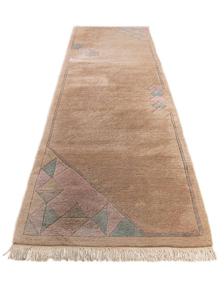 Detail image of 2' 9 x 10'  Hand Knotted Tibet Wool Runner Rug