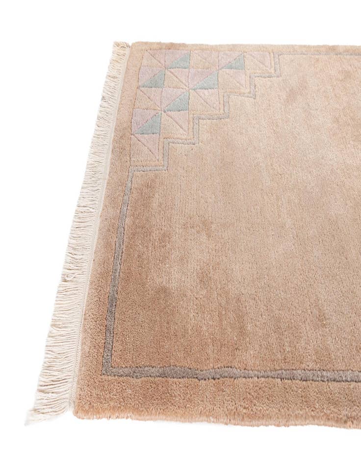 Detail image of 2' 9 x 10'  Hand Knotted Tibet Wool Runner Rug