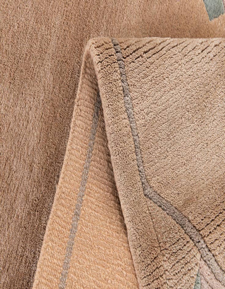 Detail image of 2' 9 x 10'  Hand Knotted Tibet Wool Runner Rug