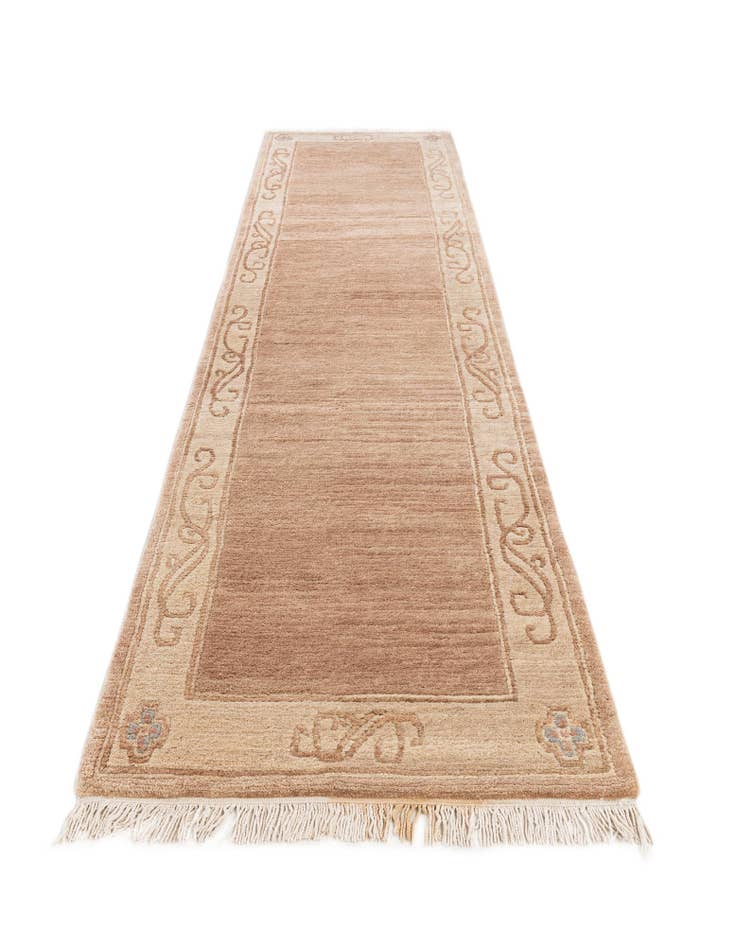 Detail image of 2' 8 x 11' 5  Hand Knotted Tibet Wool Runner Rug