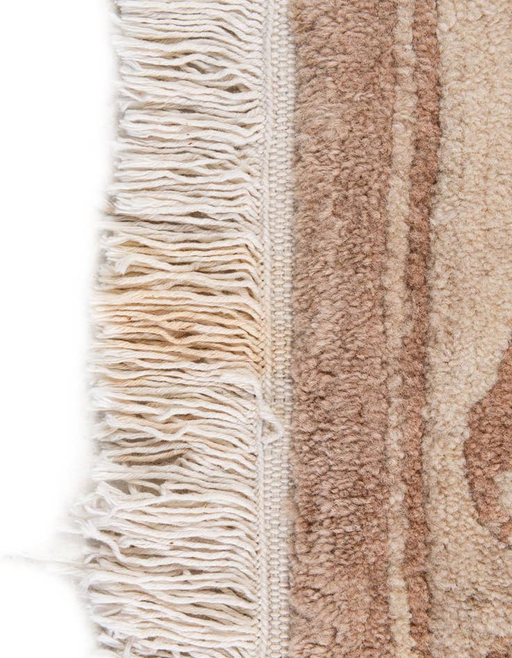 Detail image of 2' 8 x 11' 5  Hand Knotted Tibet Wool Runner Rug