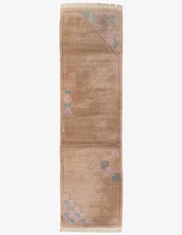 2' 9 x 10' Hand Knotted Tibet Wool Runner Rug