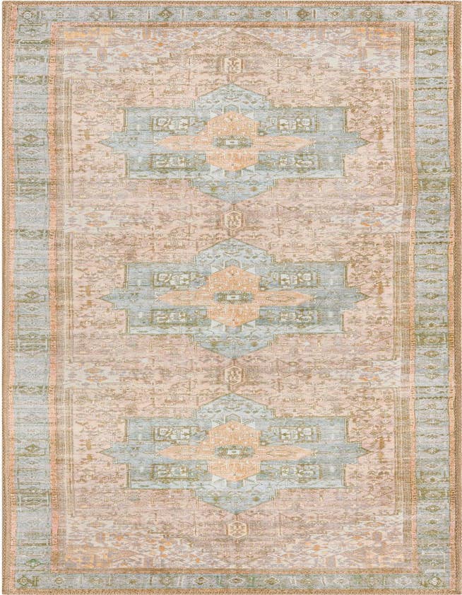 Detail image of 2' x 6' Washable Timeless Runner Rug