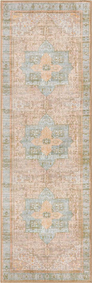Detail image of 2' x 6' Washable Timeless Runner Rug